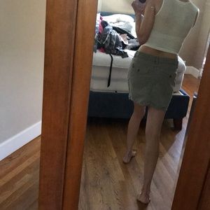 Gap- Green denim jean skirt- Love it!